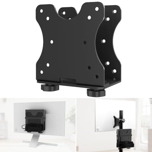 Image of Yaotieci Adjustable Mini PC Mount Wall and Under Table also for Monitor Arm and Monitor Stand, VESA 75x75/100x100, Compatible with NUC, Mac mini, for Lenovo HP ACEMAGICIAN P1 PELADN R5