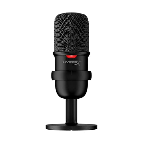 Image of HyperX SoloCast – USB Condenser Gaming Microphone, for PC, PS4, and Mac, Tap-to-mute Sensor, Cardioid Polar Pattern, Streaming, Podcasts, Twitch, YouTube, Discord