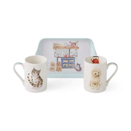 Image of Royal Worcester Wrendale Designs Country Kitchen Mug & Tray Set