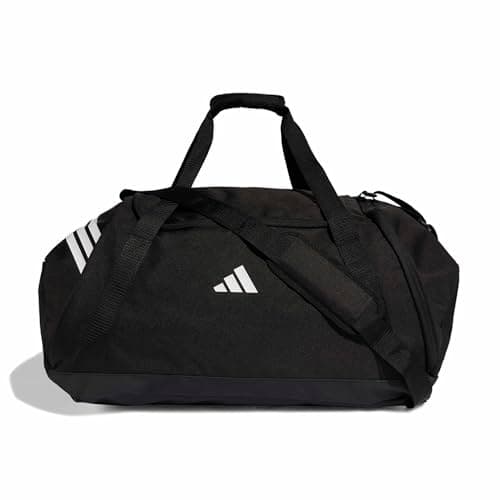 Image of adidas Unisex TIRO Duffle Bag Large, Black/White, One Size