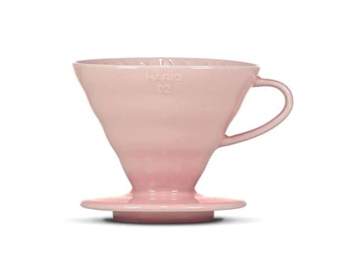 Image of Hario V60 Ceramic Coffee Dripper Pink - Size 02
