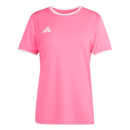 Image of adidas Women's Entrada26 Jersey, Solar Pink/White, S