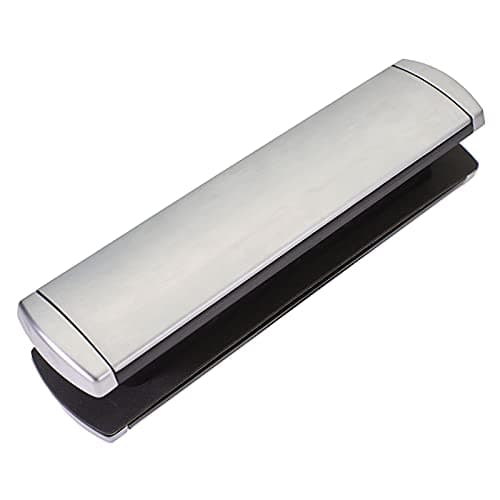 Image of 12" Letterplate Door Letterbox UPVC Wood Omega Premium Sprung Heavy Duty 40-80 - Chrome (Satin)