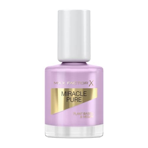 Image of Max Factor Miracle Pure Nail Polish, Serene Amethyst, Healing Crystal Collection, Plant-Based, Vegan Formula, High Shine, Very Quick Drying, Healthy-Looking Nails, 12ml