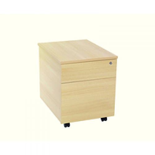 Image of Jemini KF73517 2-Drawer Ferrera Mobile Pedestal, Wood, Oak, 58 x 43.4 x 52.5 cm