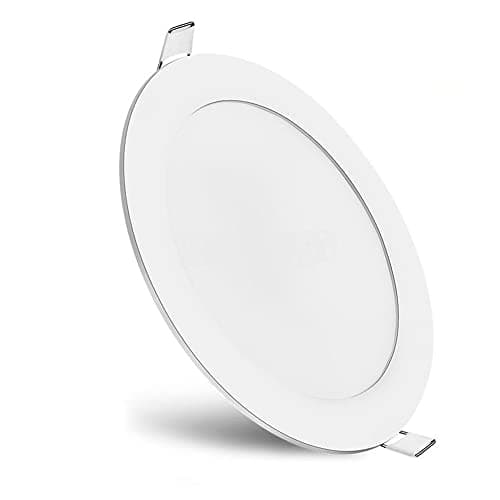 Image of Brightex, 20w (Higher Than 18w) led recessed Ceiling Panel Light spot Lights 200mm (8 inch) Cut Out Cool White 6500k Round Flat Downlight led wall Lights Mount (2 Year WARRNTY)