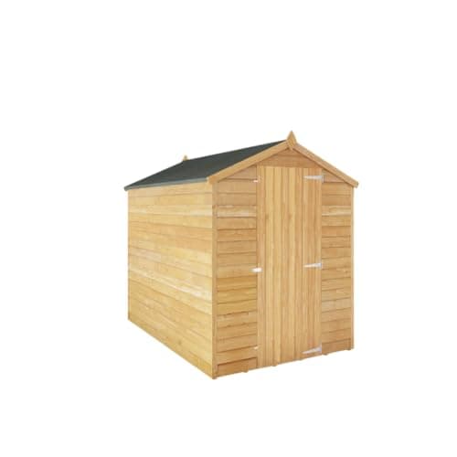 Image of WALTONS 7 x 5 Overlap Windowless Storage Shed | Apex Roof | 7mm Overlap Cladding | Wooden Garden Storage Shed | 10 Year Anti Rot Guarantee | 7 x 5 7ft 5ft