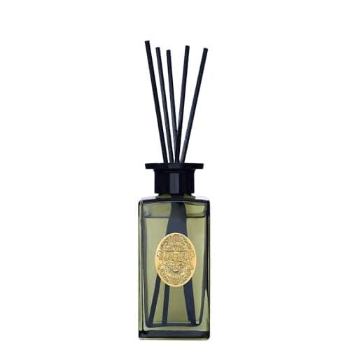 Image of M&SENSE Luxury Reed Diffuser 180ml, Lime Basil Scented with Natural Essential Oils, Long Lasting with 7 Sticks, Non-Toxic Home Fragrance for Bedroom, Bathroom Decor, Elegant Glass Bottle