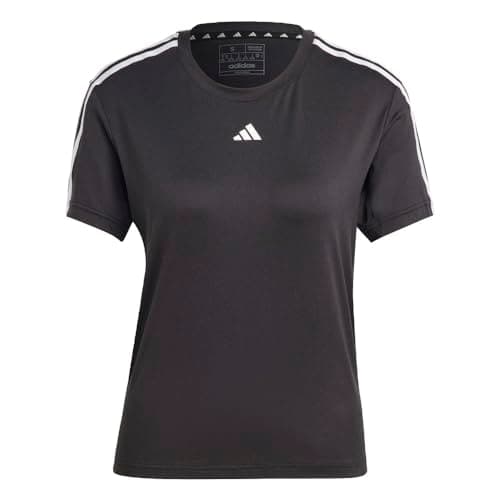Image of Adidas Women's Train Essentials 3-Stripes T-Shirt, Black/White, XL