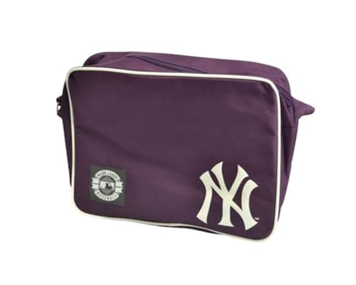 Image of MLB NY New York Yankees Flight Shoulder Bag - Burgundy