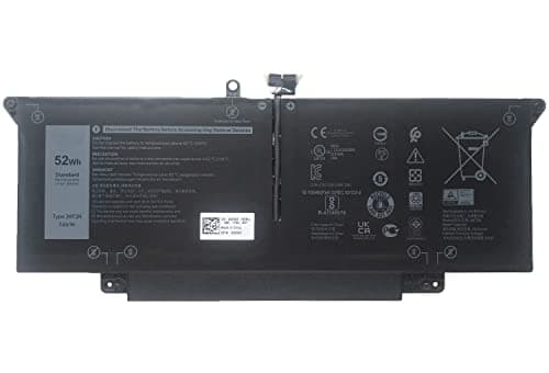 Image of JHT2H 04V5X2 0HRGYV Y7HR3 0WY9MP Laptop Battery Replacement for Dell Latitude 7310 7410 Series(7.6V 52Wh 6500mAh)