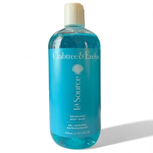 Image of Crabtree & Evelyn La Source Refreshing Body Wash & Body Lotion Set | 16.9oz/500ml