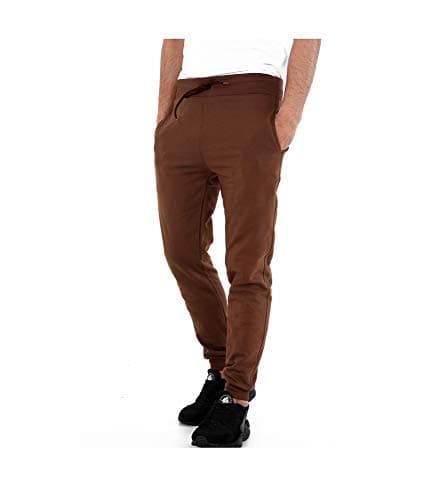 Image of GW CLASSYOUTFIT Kids Boys Girls Childrens School Jog Pants Sports Games Fleece PE Joggers Trouser Jogging Tracksuit Bottoms 3-14 Years (5-6 Years, Brown)