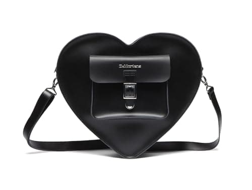 Image of Dr. Martens Transparent Heart Shaped Backpack, Black Kiev+black Smooth, L