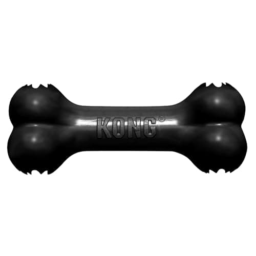 Image of KONG Extreme Goodie Bone - Durable Natural Rubber Dog Bone for Power Chewers - for Medium Dogs, Black