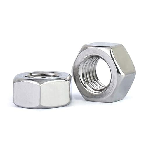 Image of Yesmin 12 Pcs M2 Of Hexagonal Nuts,304 Stainless Steel Nuts,Used For Locking Washers,Bolts,And Screws-M2