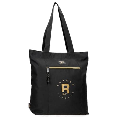 Image of Reebok Gold - Black Tote Bag, 31 x 34 x 12 cm, Polyester, by Joumma Bags
