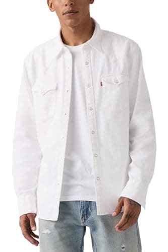 Image of Levi's - Men's Western Barstow Shirt, cream, XXL