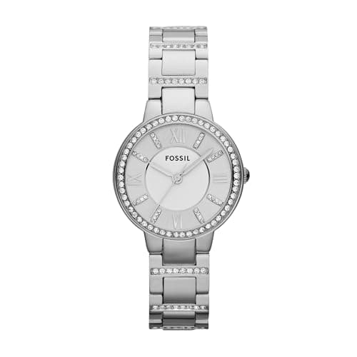 Image of FOSSIL Virginia Womens Quartz Watch with Silver Dial and Silver Stainless Steel Bracelet ES3282