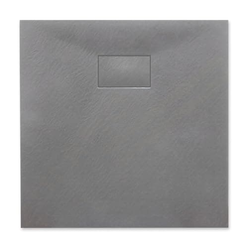 Image of Thermopanel SMC Grey Shower Trays Base Slate Stone Effect Textured Non Slip - 1700 x 700mm