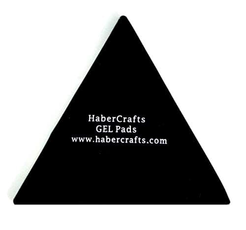 Image of Habercrafts Fixate Sticky Gel Pads Premium Quality Durable Anti Slip Washable Gel Pad Stickers Phone GPS (2 Triangles)