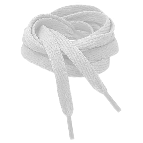 Image of Kilter Flat Trainer Shoelaces - Arctic White - 140 cm - 55 inch (1 Pair)