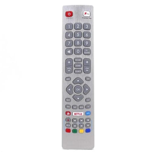 Image of Replacement Sharp TV Remote Control SHW/RMC/0121 with F-Play Netflix YouTube and 3D Buttons, No Set Up Required