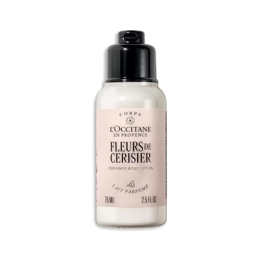 Image of L'OCCITANE - Fleurs de Cerisier (Cherry Blossom) Body Lotion - 75 ml - Fruity, floral and musky fragrance - Made in France