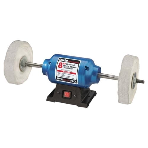Image of Clarke CBB200-E 200MM Bench Buffer/Polisher with Extended SPINDLES (230V)