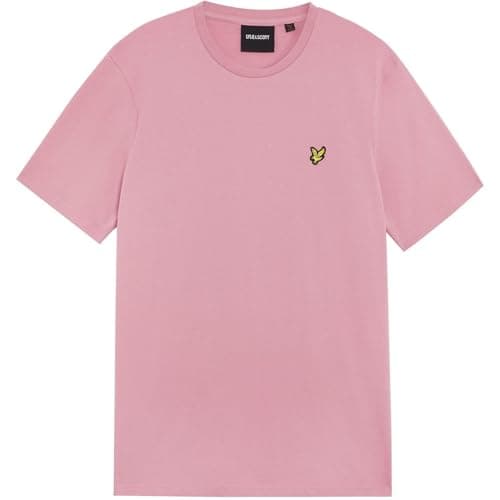 Image of Lyle & Scott Mens Logo T-Shirt Short Sleeve Lifestyle Cotton Garden Rose L