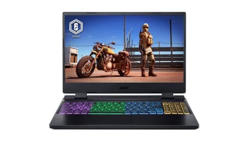 Image of acer Nitro 5 AN515 Gaming Laptop, 15.6" 1920x1080 144Hz, Intel 14-Core i7-12700H, NVIDIA GeForce RTX 3060, 16GB DDR4, 512GB SSD, Win11 Home, RGB Backlit KB, Wi-Fi 6, BT 5.2, 720p HD Camera, Black