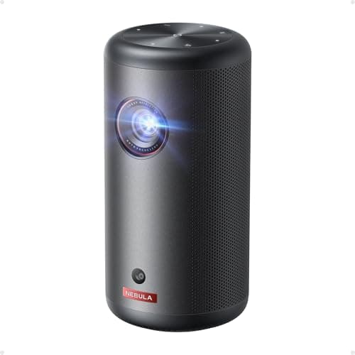 Image of NEBULA Capsule 3 GTV Projector, Officially Licensed Netflix, 1080P Smart Mini Projector with Wi-Fi, 2.5 Hours Playtime, 120 Inch Screen, Dolby Digital, Ultra Portable for Anywhere