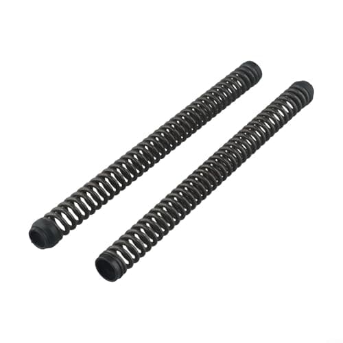 Image of 2 Pcs Steel Bicycle Front Fork Shock Absorber Spring Coil For Mtb Suspension System Replacement Part Black 28.5cm Long(A-23.6mm)