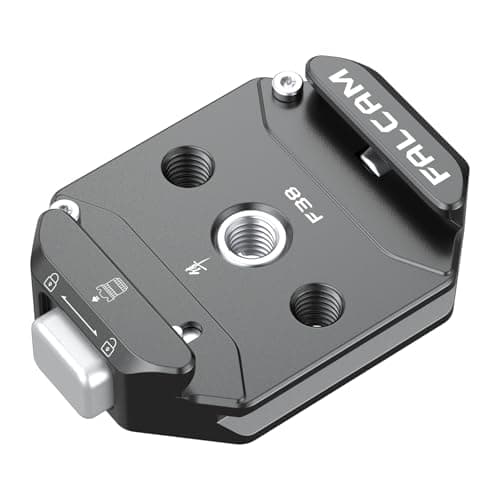 Image of FALCAM F38 V2 Multi-Hole Camera Quick Release Plate Base Aluminum Alloy with 1/4" 3/8" Threaded Base for Cameras, Tripods, Monopods, Stabilizers, Slides