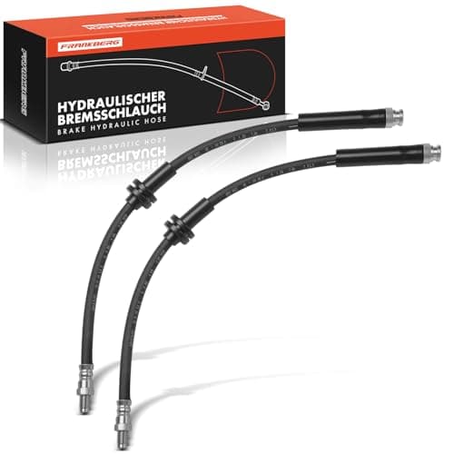 Image of Frankberg Brake Hose Brake Hoses Compatible with Grande Punto 2008-2012 Punto Brake Hydraulic Hose Front Left and Right Replace# 46760308