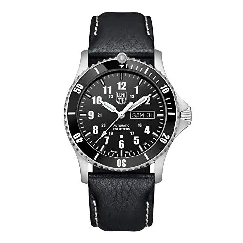 Image of Luminox Automatic Sport Timer XS.0921 Mens Watch 42mm - Sport Watch in Black/Silver Day/Date Function 200m Water Resistant Sapphire Glass