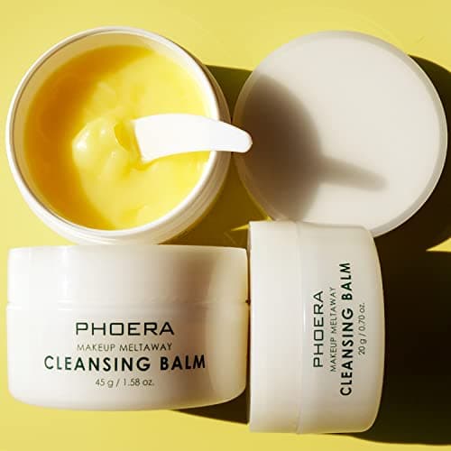 Image of ABRUS® - Phoera Cleansing Balm, Vegan Makeup Remover Balm for Soft Glowing Skin, Deep Cleansing Balm, Face Cleanser, Cleansing Balm, Facial Cleansing Balm with Cruelty-free Formula