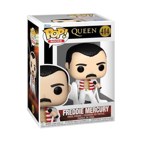 Image of Funko POP! Rocks: Queen - Freddie Mercury with Cape - Collectable Vinyl Figure - Gift Idea - Official Merchandise - Toys For Kids & Adults - Model Figure for Collectors and Display