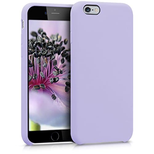 Image of kwmobile Case for Apple iPhone 6 / 6S Case - Soft Cover - Shockproof Silicone - Wireless Charging Lavender