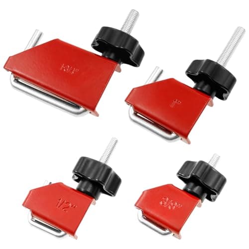 Image of 4Pcs Fuel Line Water Hose Clamp Set Brake Pipe Fluid Pinch Tool Set Steel U Shape Hose Pinch Off Plier Versatile No Damaging Brake Hose Clamp Tool for Automobile Repair Mechanical Maintenance (Red)
