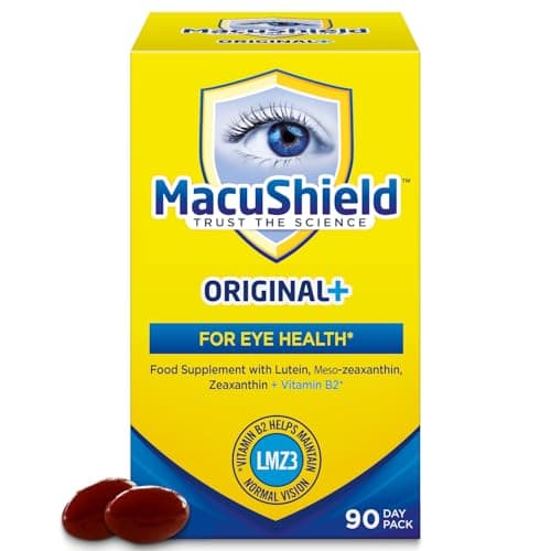 Image of MacuShield Original Plus Capsules - 90-Day Pack, Eye Health Supplement* with Lutein Zeaxanthin and Meso-Zeaxanthin + Vitamin B2 (Riboflavin) which Helps Maintain Normal Vision