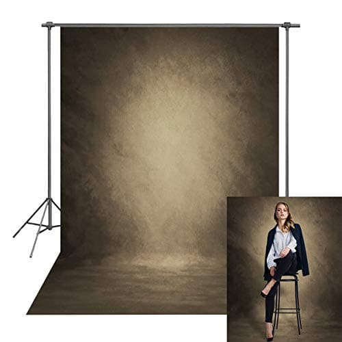 Image of INRUI Retro Abstract Brown Texture Portrait Photography Background Professional Photography Photo Studio Props Backdrop (5x7FT)