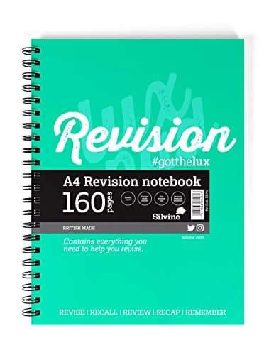 Image of Silvine Luxpad A4 Wirebound Study Notebook - Lined (160 Pages) With Handy Revision Guide