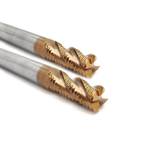 Image of WEXWE Tools Carbide Roughing End Mill Square Carbide End Mills for Steel Cutting, 4 Flute D10mm Shank (D10-75L 4F 2pcs)