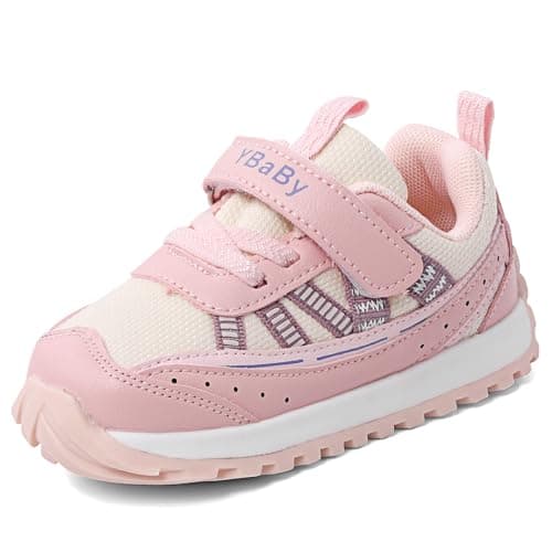 Image of MK MATT KEELY Baby Boys Girls First Walking Shoes Toddlers Slip On Trainers Outdoor Pre Walker Shoes,Pink,Size 5 UK Child