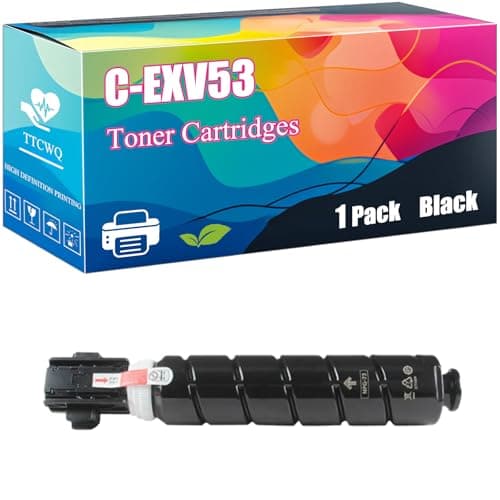 Image of C-EXV53 Toner Cartridges Compatible for Canon IR4525i IR4535i IR4545i IR4555i Printers, High Yield 52100 Pages, Clear Printing with Chip (Black)