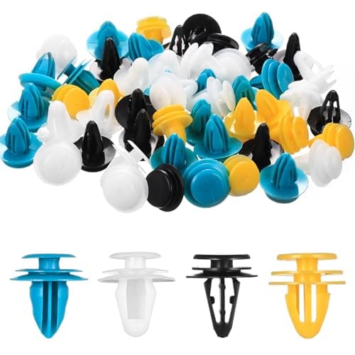 Image of 80 Pcs Universal Car Panel Clips, Universal Car Trim Clips Plastic Fasteners, 4 Sizes Mixed Auto Retainer Fastener Rivets for Vehicles Cars Boots Fender Trim Panels Interior Doors Bumper Clipss