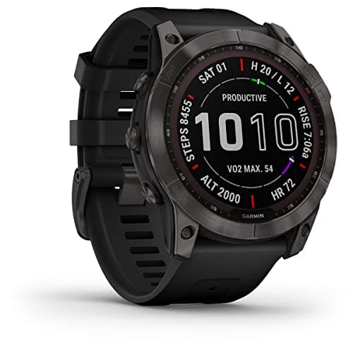 Image of Garmin Fenix 7X Sapphire Solar - Carbon Grey DLC Titanium