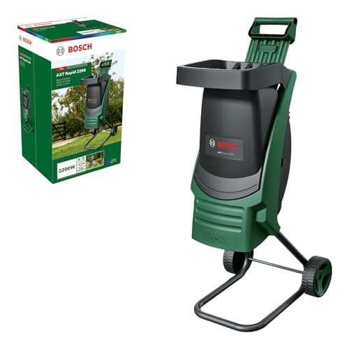 Image of Bosch AXT Rapid 2200 Shredder (for Powerful Shredding of Garden Debris; Powerful 2200W Motor)