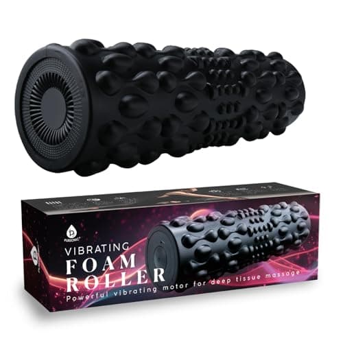 Image of PURSONIC Vibrating Foam Roller – Deep Tissue Massage for Muscle Recovery – 5 Intensity Levels, USB Rechargeable, Durable & Lightweight Design